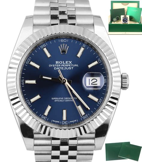 rolex datejust stainless steel blue face|rolex datejust blue face price.